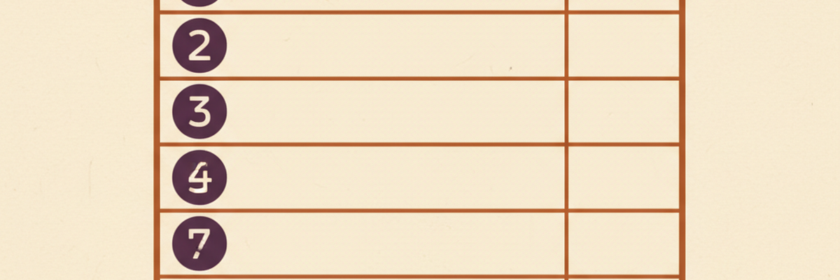 Editorial banner with copper-ruled scorecard lines and numbered badges 1 through 6, representing the six ranked platforms